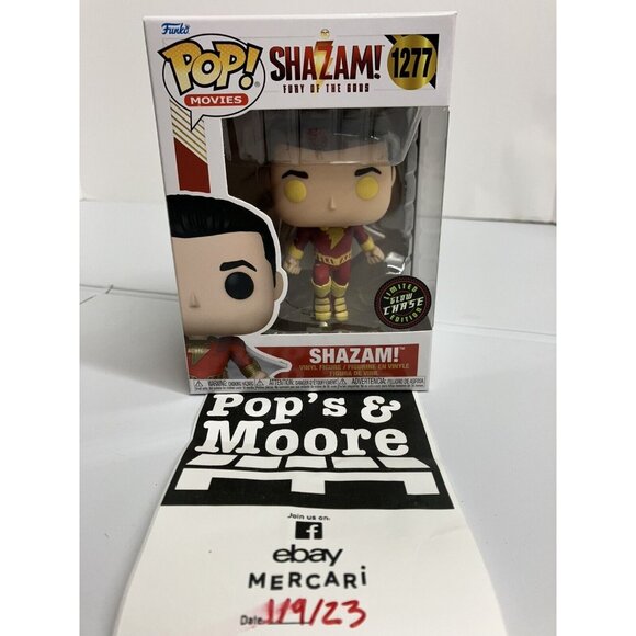 Funko Pop! DC: Shazam! 1277 Glow In The Dark Chase Vinyl Figure With Protector - Picture 1 of 11
